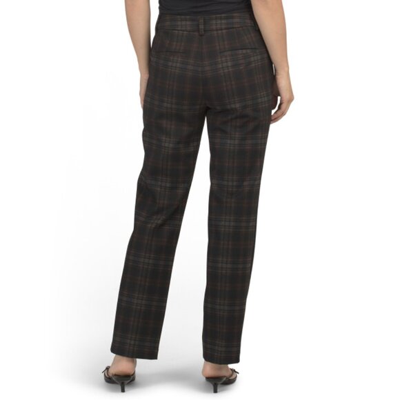 MAISON D'AMELIE Black/rust Knit Straight Leg Pants - Picture 2 of 2